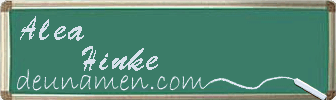 Alea Hinke Visitenkarte